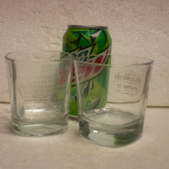 Two Jack Daniel Low Ball 8 Ounce Glasses - Picture 3 of 6